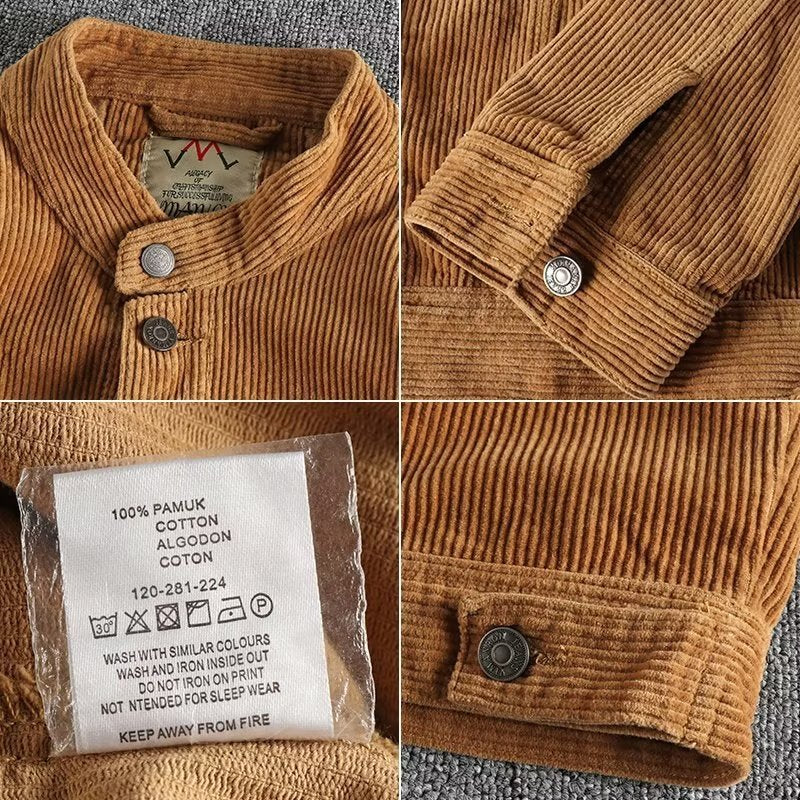 New Corduroy Youth Single-breasted Jacket