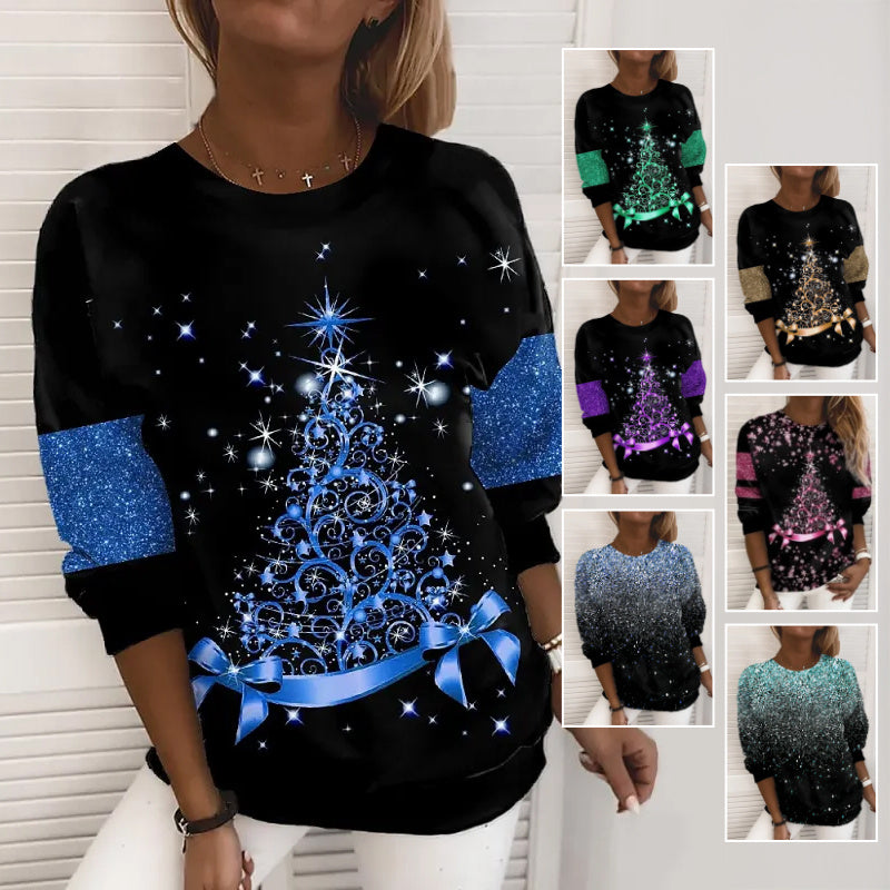 Women's Regular Pullover Knit Christmas Sweater 3D Print