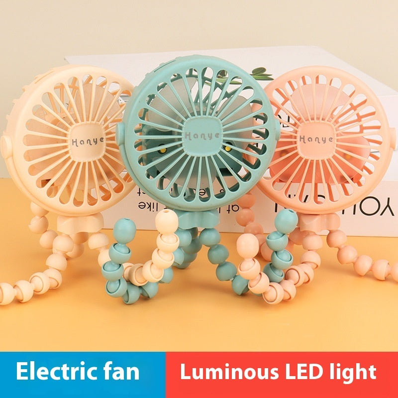 Little Fan Deformation Bracket Handheld Outdoor Fan