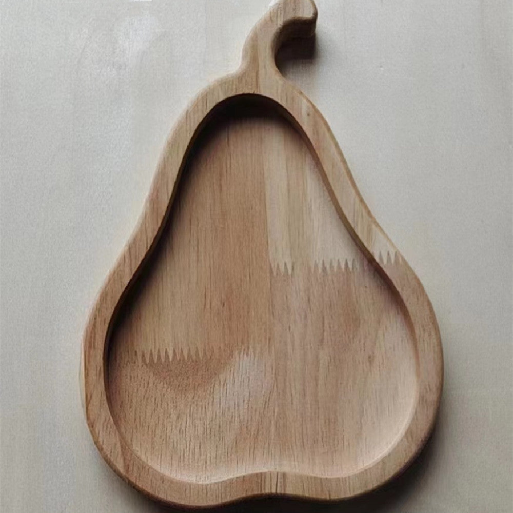 Rubber Wood Snack Tray Set 4 Pcs For Snacks Everyday Use