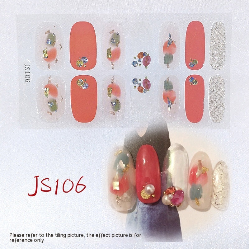 Three-dimensional Craft Crystal Nail Oil Film Crystal Glass Nail Sticker