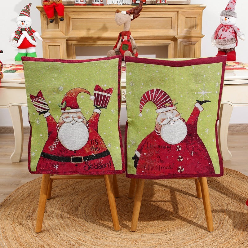 New Printed Cartoon Old Man Chair Cover