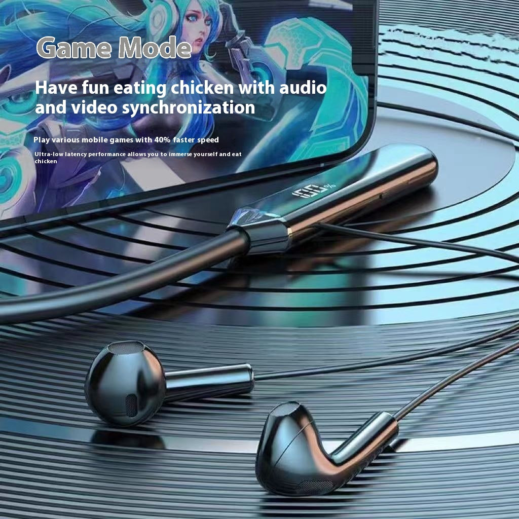 Neck Hanging Bluetooth Earphone In-ear Sports