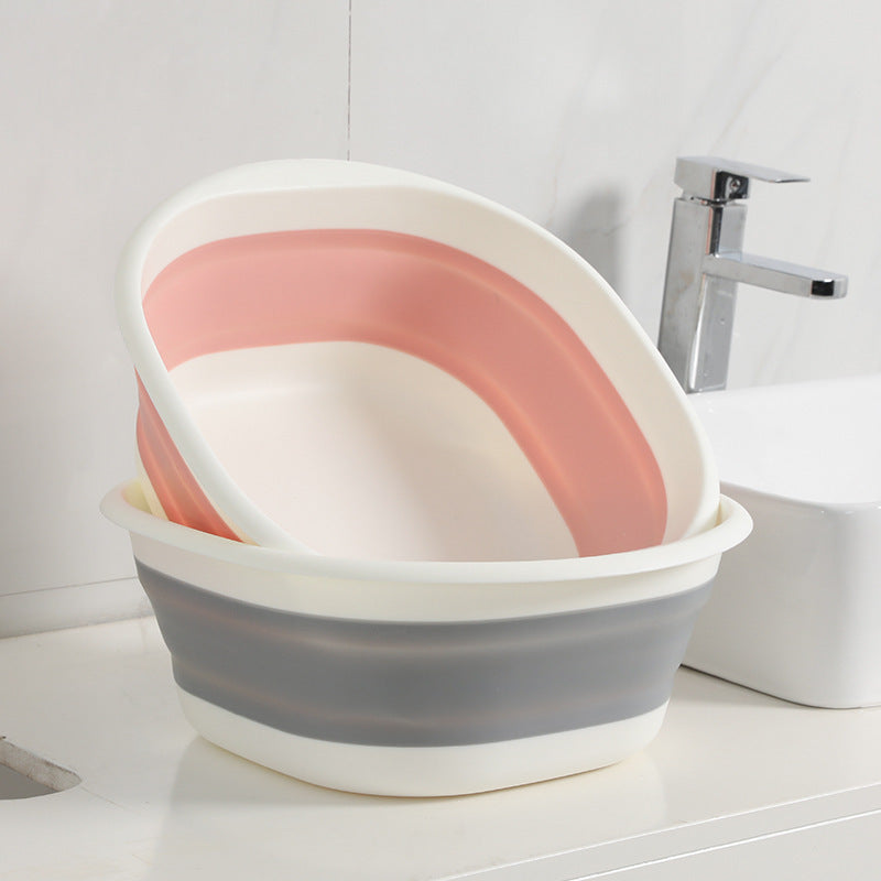 Unisex Foldable Plastic Baby Wash Basin Portable For Home