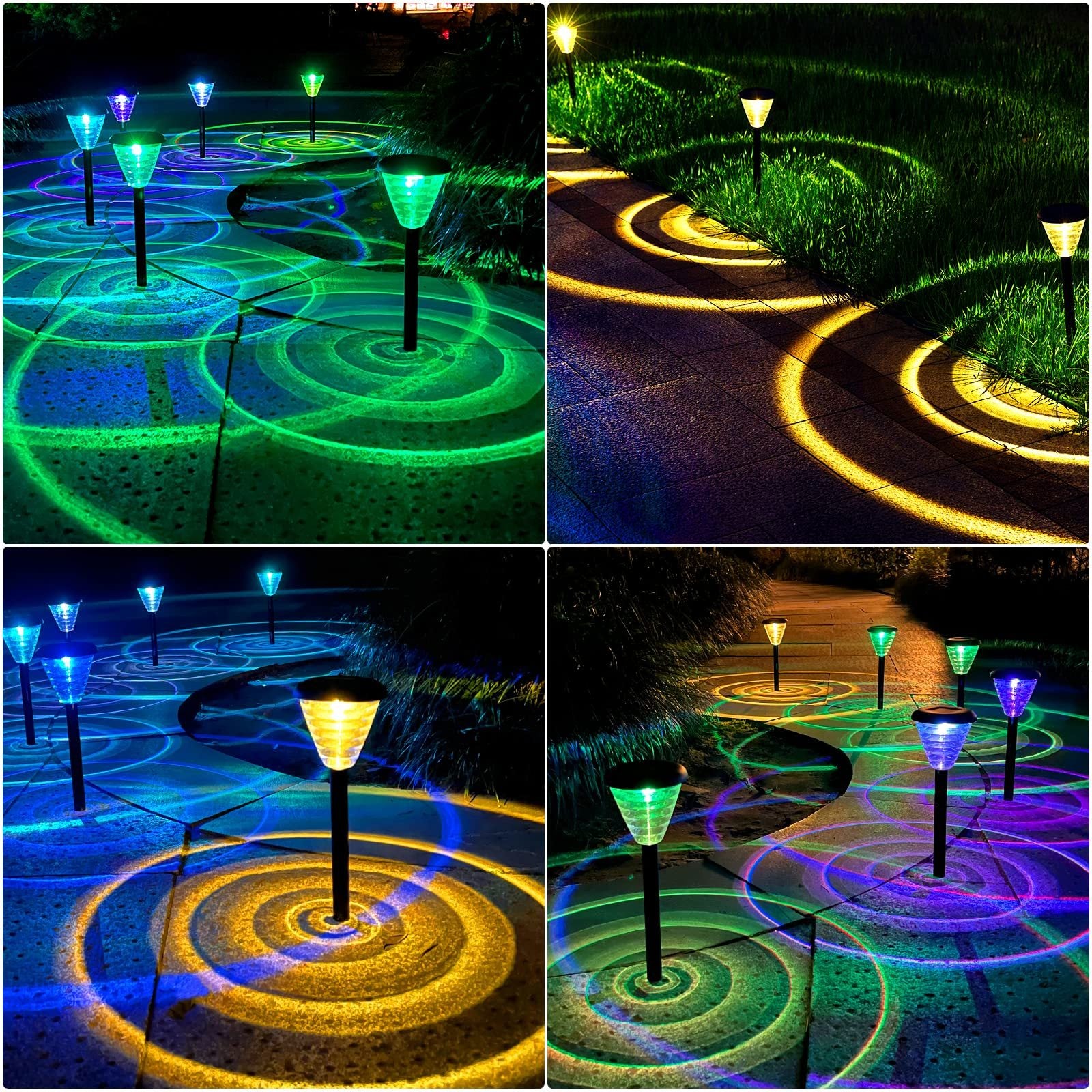 Solar Pathway Lights LED Outdoor Waterproof Garden Landscape Decorative Yard Lawn Lighting