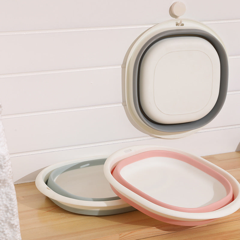Unisex Foldable Plastic Baby Wash Basin Portable For Home
