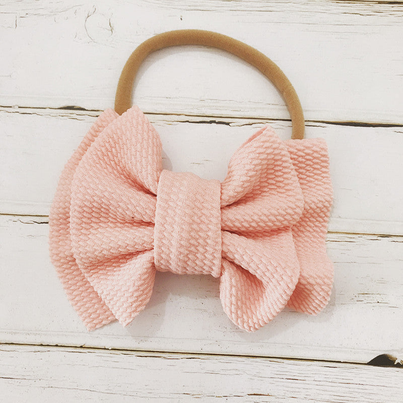 Children's Bow Hair Band Baby Double Layer