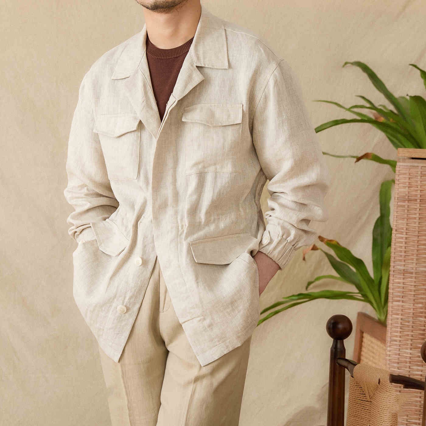 Loose Casual Retro Coat Trendy Men