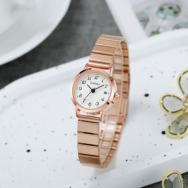 Fashion Steel Belt Quartz Women's Watch