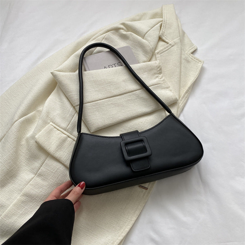 Western Style Shoulder Texture Crossbody Small Square Underarm Bag
