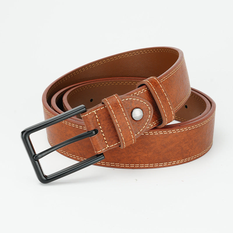 Retro Style Men's Leather Belt