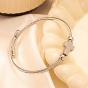 Unisex Retro Cross Bracelet – Adjustable Stainless Steel Jewelry