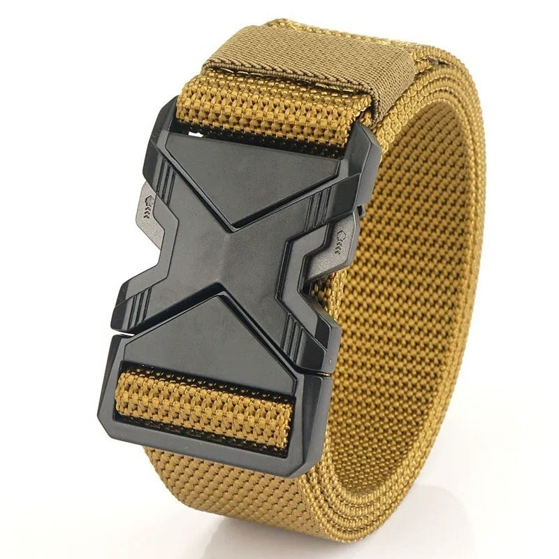 Men's Toothless Automatic Buckle Tactical Belt