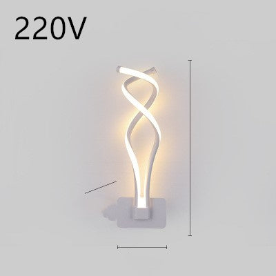 Silicone Shade LED Bedside Wall Lamp Button Switch