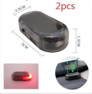 Solar Anti-Theft Warning Light – Simulation LED Flashing Car Security Lamp