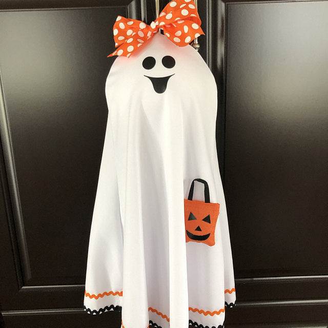 Halloween Ghost Door Wreath House Decoration