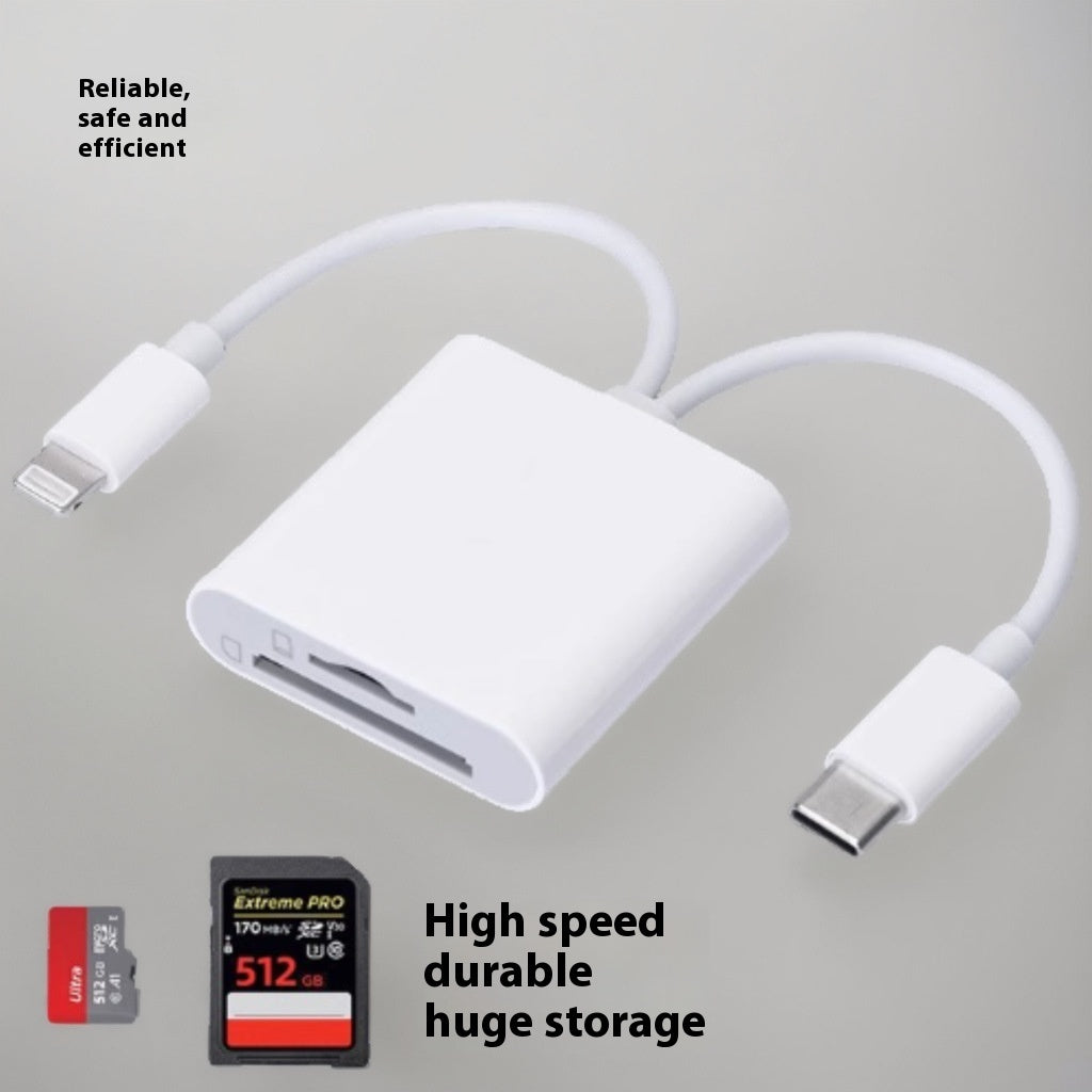 Type-c Mobile Phone Tablet SDTF Camera Memory Card Reader USBOTG Adapter Cable