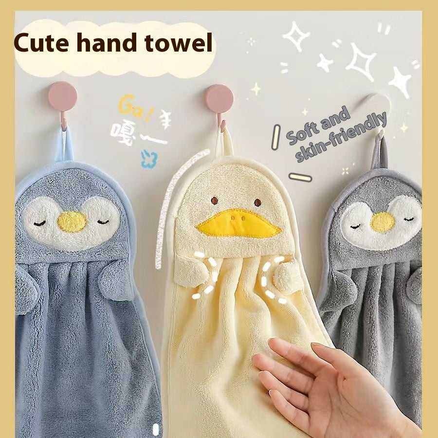 Kitchen Hanging Cute Lint-Free Household Hand Towel