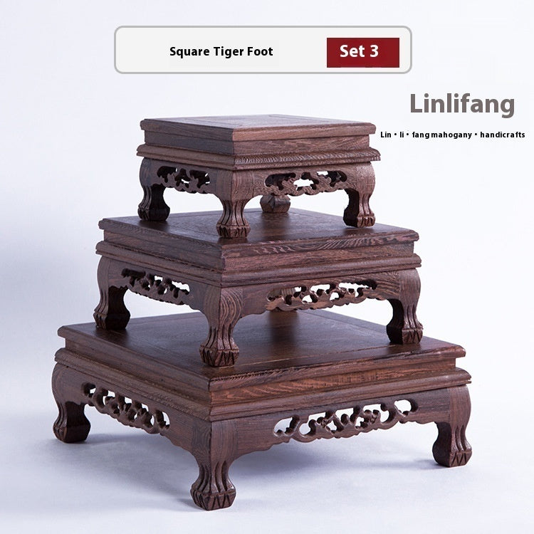 Door Frame Decoration Base Home Carving Solid Wood Crafts Bracket