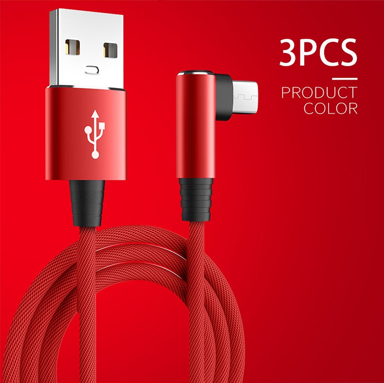 Mobile Phone Elbow Fast Charging Data Cable