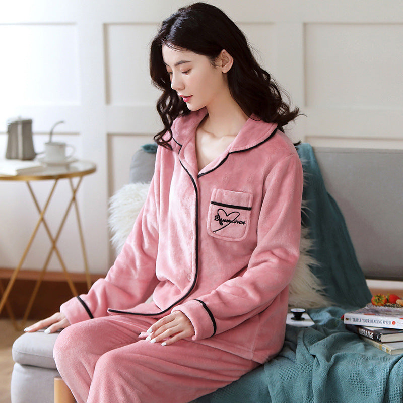 Women's Pajamas Coral Velvet Youth Home Wear Fashion