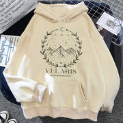 Women Japanese Gothic Aesthetic Hoodie Polyester Relaxed