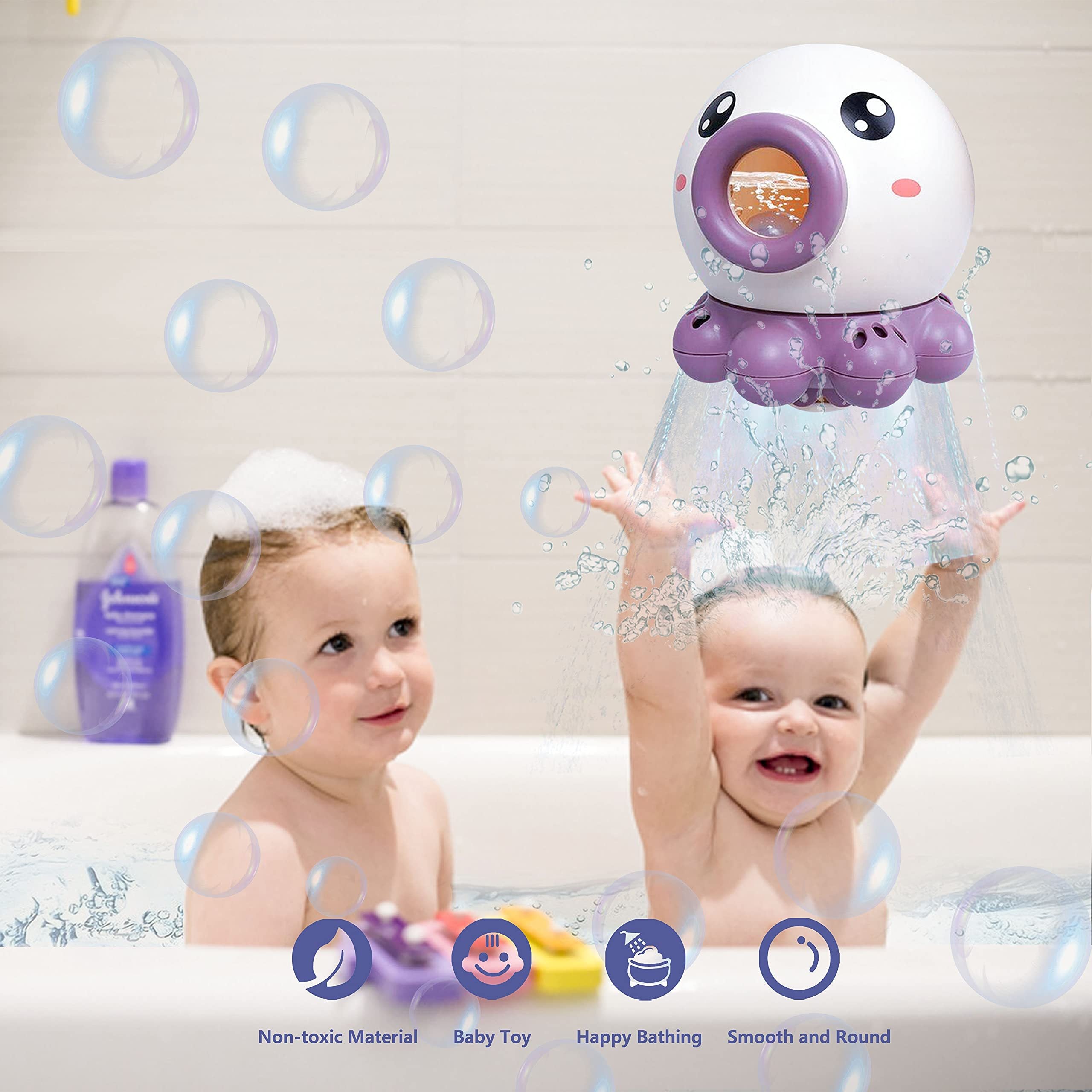 Octopus Fountain Bath Toy – Rotating Water Jet Sprinkler for Kids’ Bath, Beach, and Summer Play