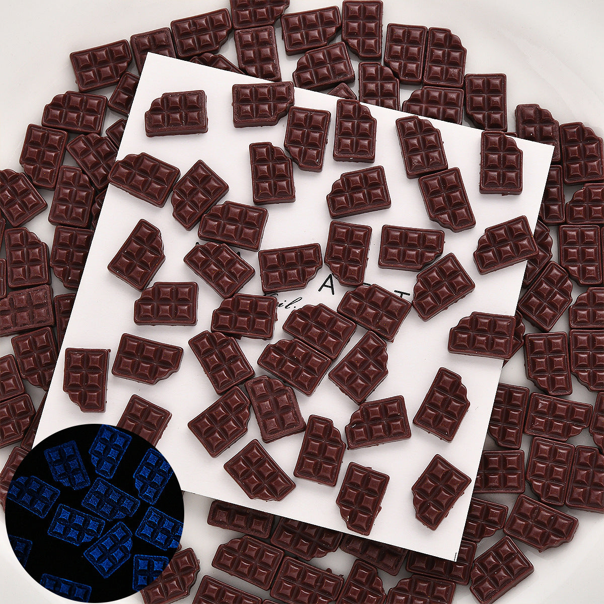 Luminous Nail Resin Simulated Chocolate Accessory