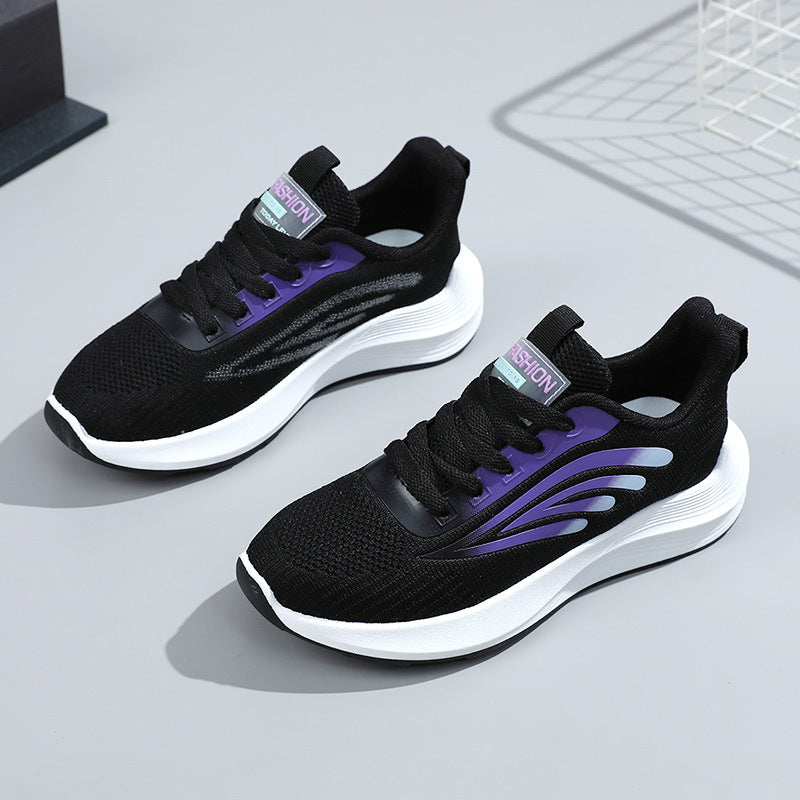 Women's Fashion All-matching Mesh Surface White Shoes