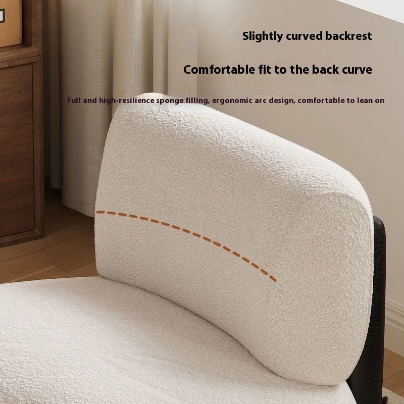 Living Room Single Sofa Fabric Lambswool Leisure Chair