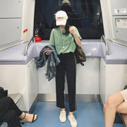 Two-piece Suit of Thin French Niche Pants