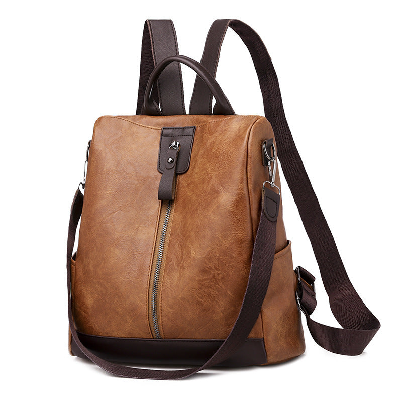 Anti-theft Soft Leather Backpack for Women