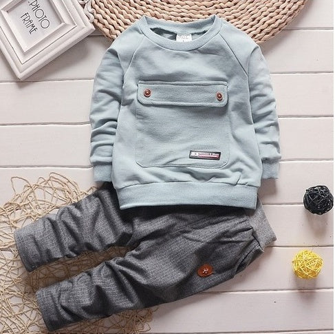 Unisex Toddler Sportswear Set Cotton Knit Relaxed Fit 0-3
