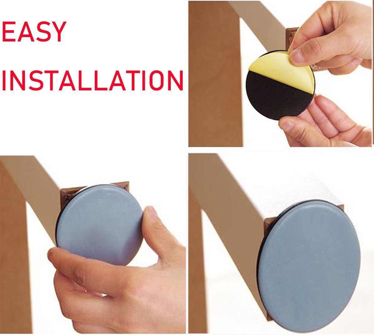 Round Self-adhesive Wear-resistant Teflon Mute Table And Chair Foot Pad