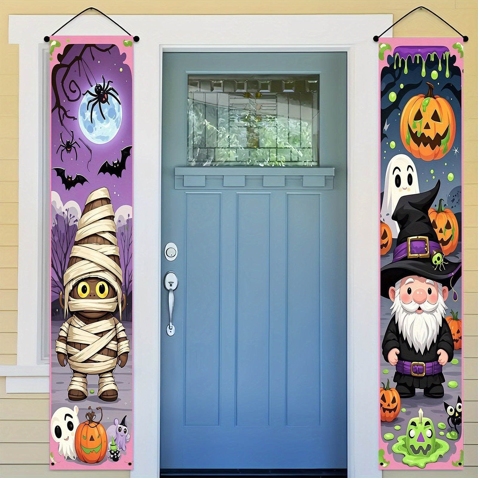 Halloween Couplet Decorations Party Banner Hanging Flag