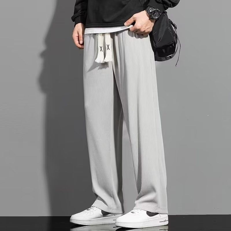 Men’s Thin Loose Straight Summer Casual Trousers