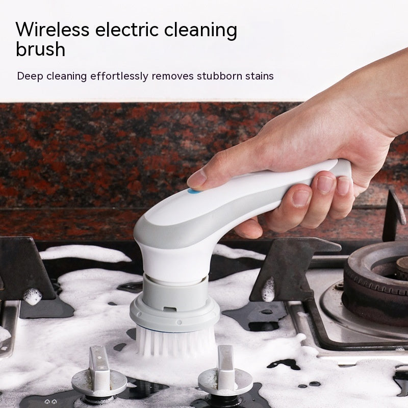 Plastic Electric Spin Scrubber 4 In 1 Cordless Handheld