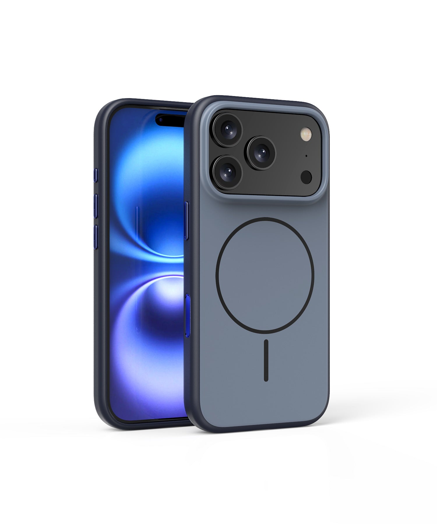 Magnetic Frosted PC TPU Phone Case for 17 Series Contrast Color Protective Shell