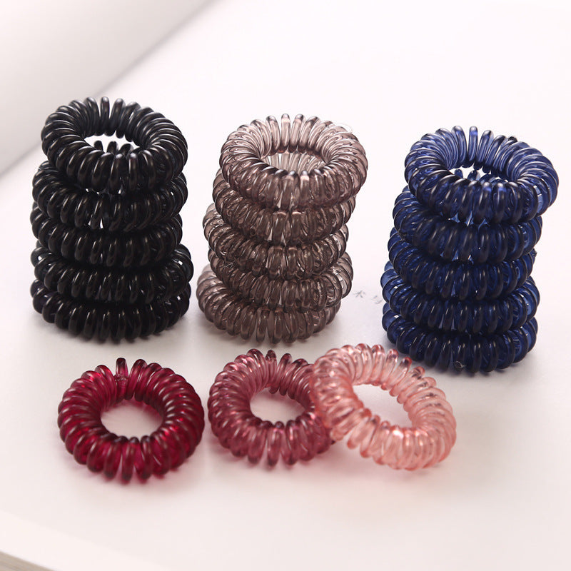 Transparent Phone Line Hair Ring Small Size Cute High Elastic Thin Hair Rope