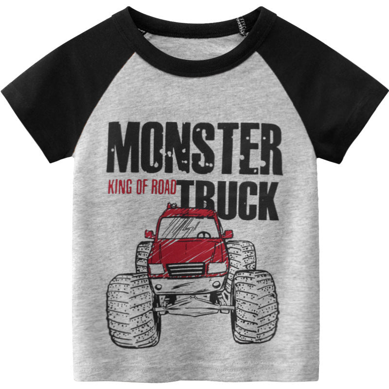 Unisex Kids Regular Fit Short Sleeve Korean Tee Soft Fabric