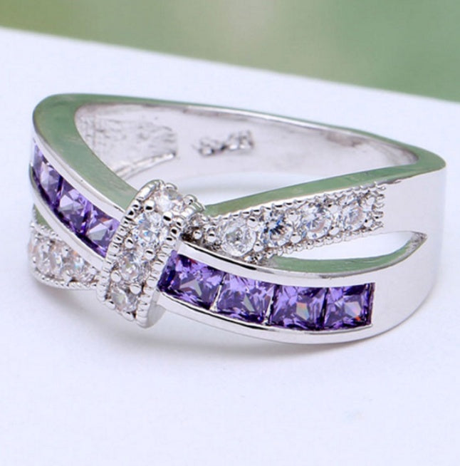 Zircon Luxury Princes Wedding Engagement Ring