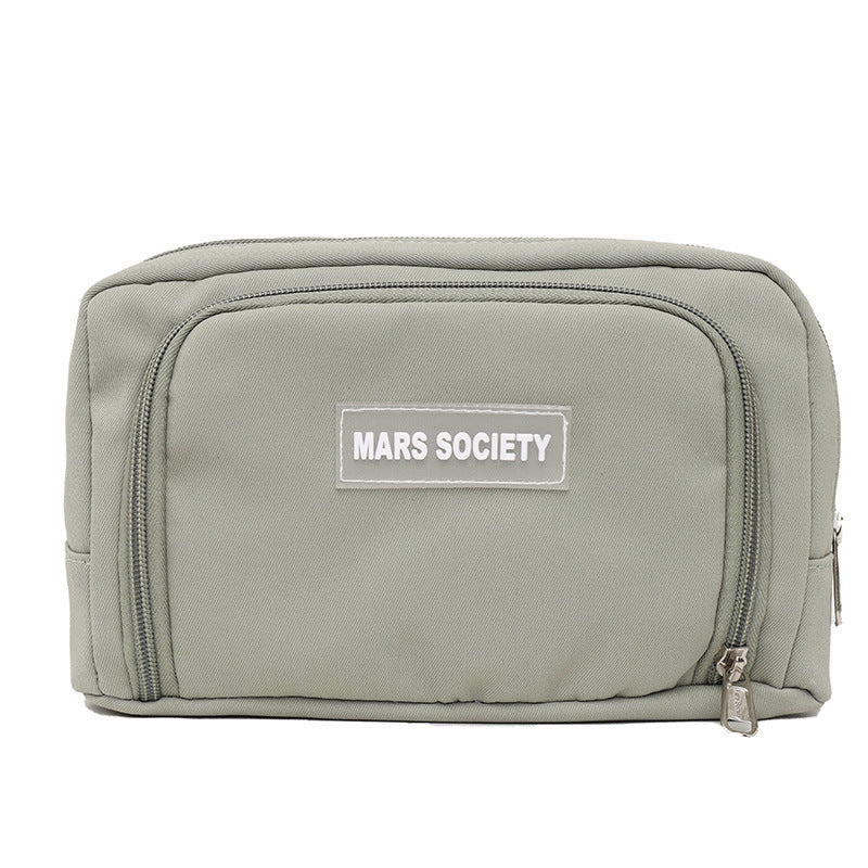 Simple Large Capacity Pencil Case – Girl Student School Supplies Organizer
