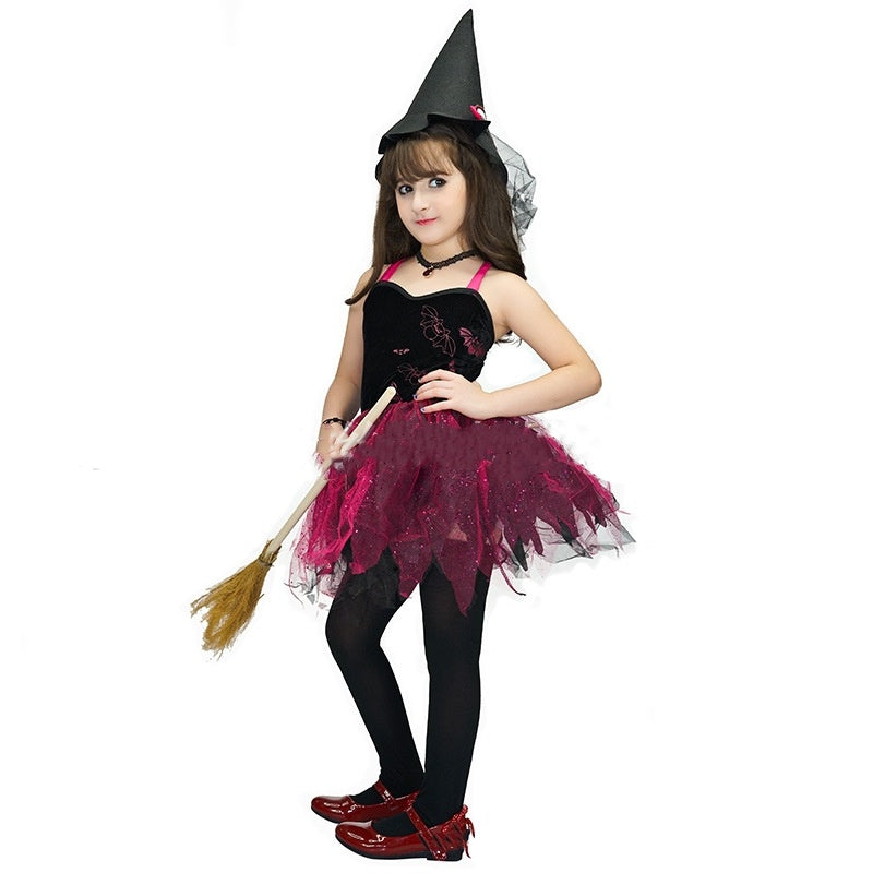Little Witch Costume – Children’s Halloween Party and Stage Performance Outfit