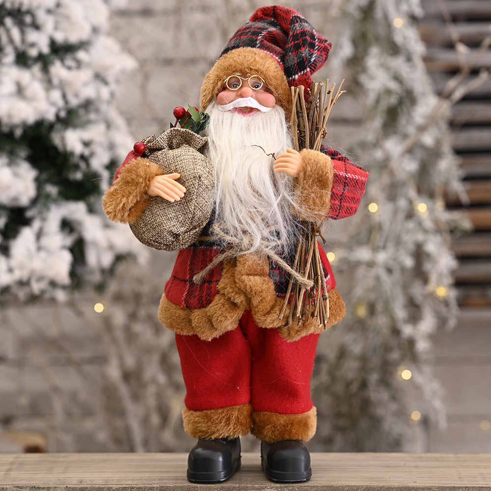 Standing Santa Claus Doll Christmas Decoration