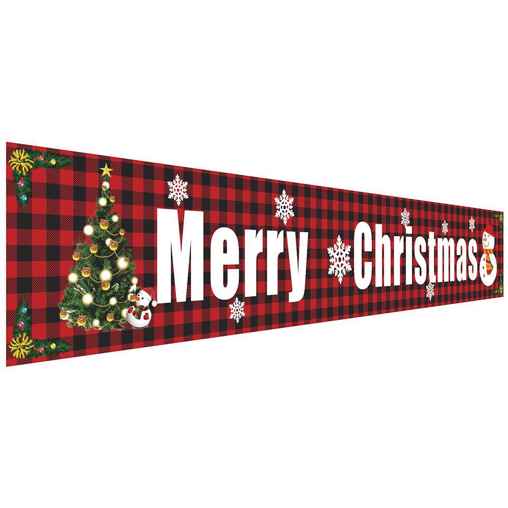 Christmas Couplet Curtain Banners Hanging Flag Window Pendants