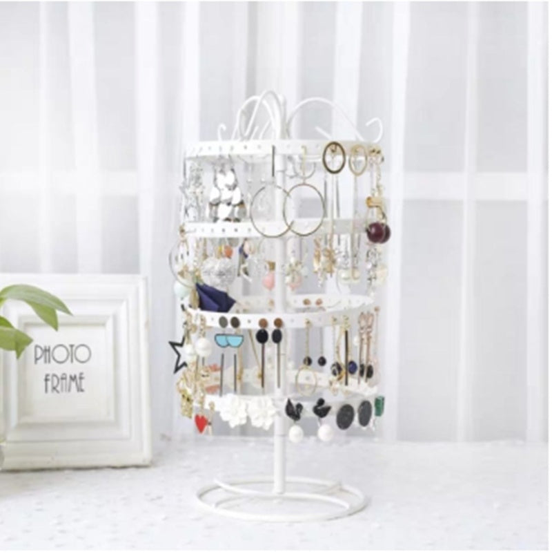 Creative Female Home Earring Holder Storage Rotating
