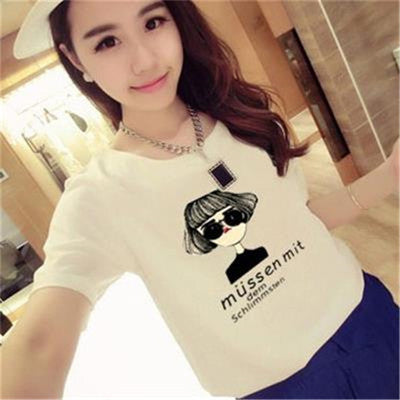 Women's Graphic Letter Print T-Shirt – Casual Short Sleeve Tee