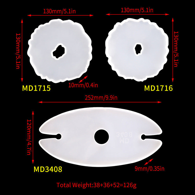 Silicone Non Toxic Wine Rack Mould Set For DIY Resin Crafts And Decor