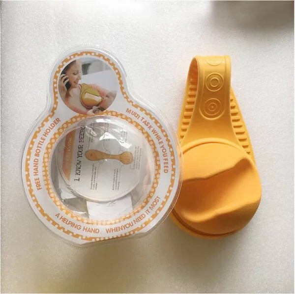 Soft Silicone Hands Free Unisex Baby Bottle Feeding Holder