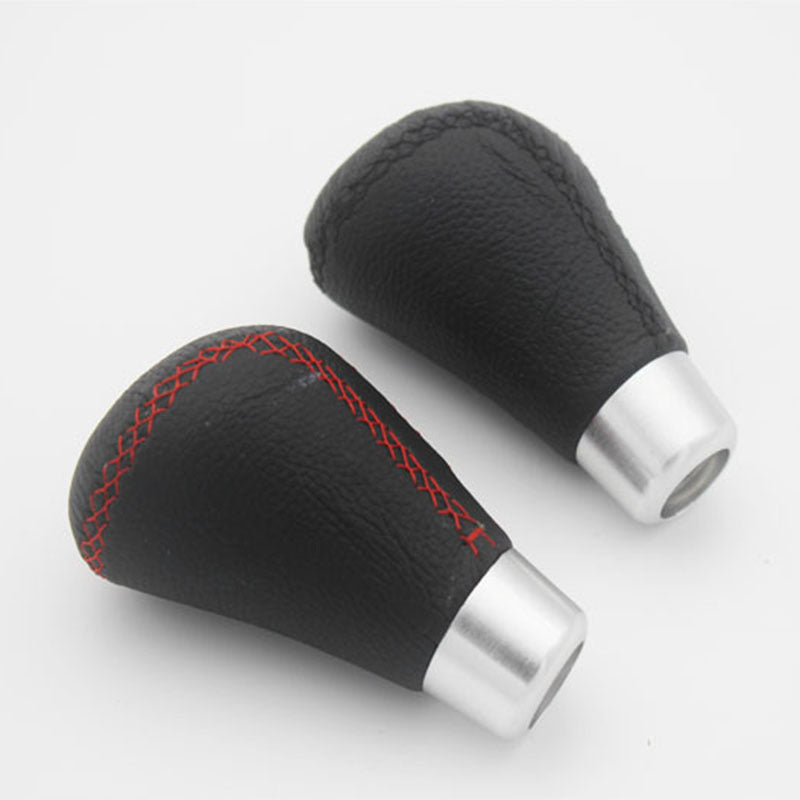 Leather Gear Head Wave Rod Car Hand Speed Rod Car